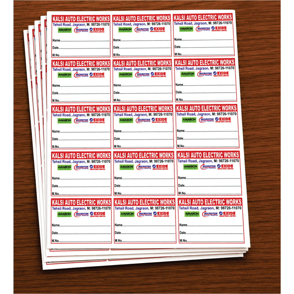 CUSTOM STICKER RE 09| 100 SHEETS