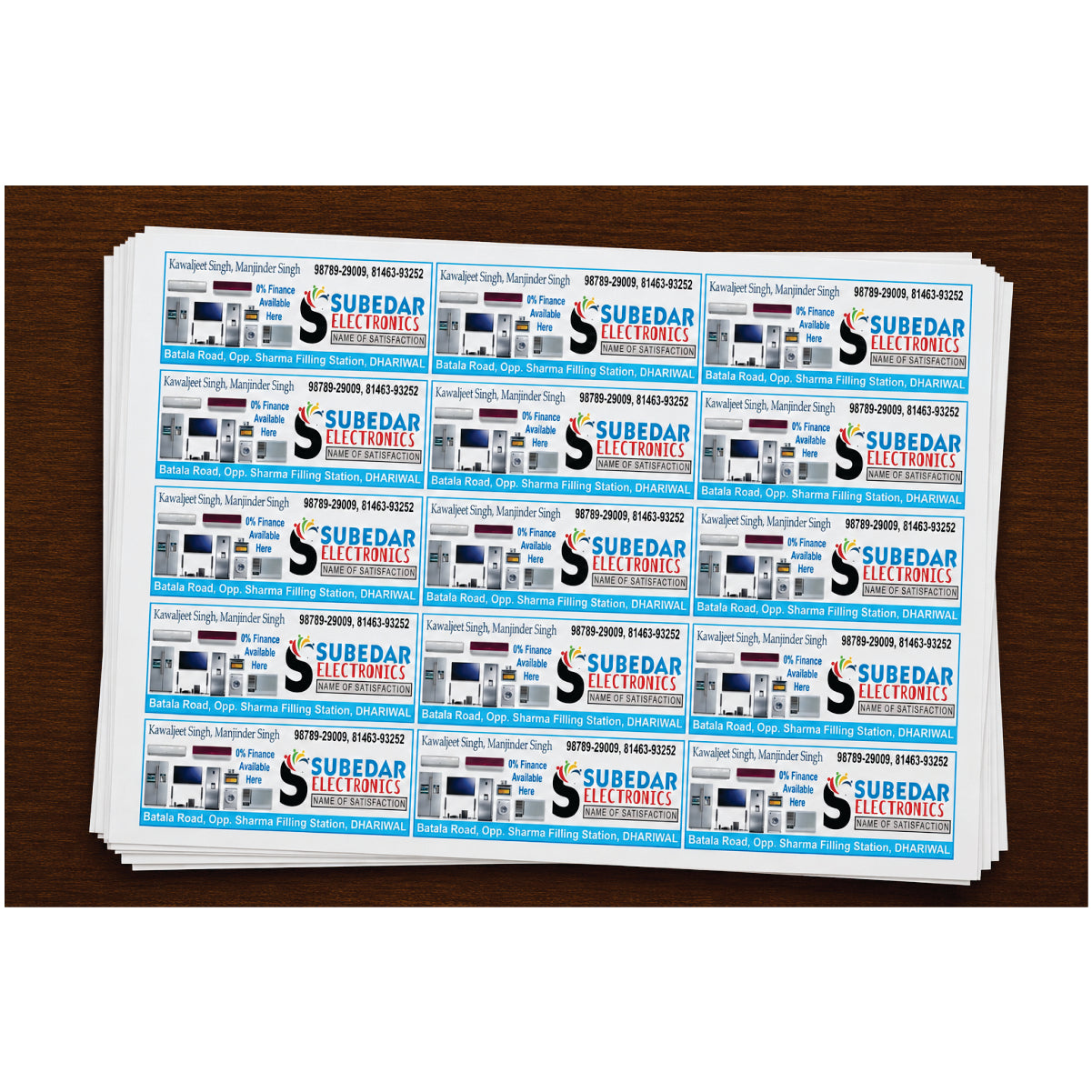 CUSTOM STICKER EL 09| 100 SHEETS