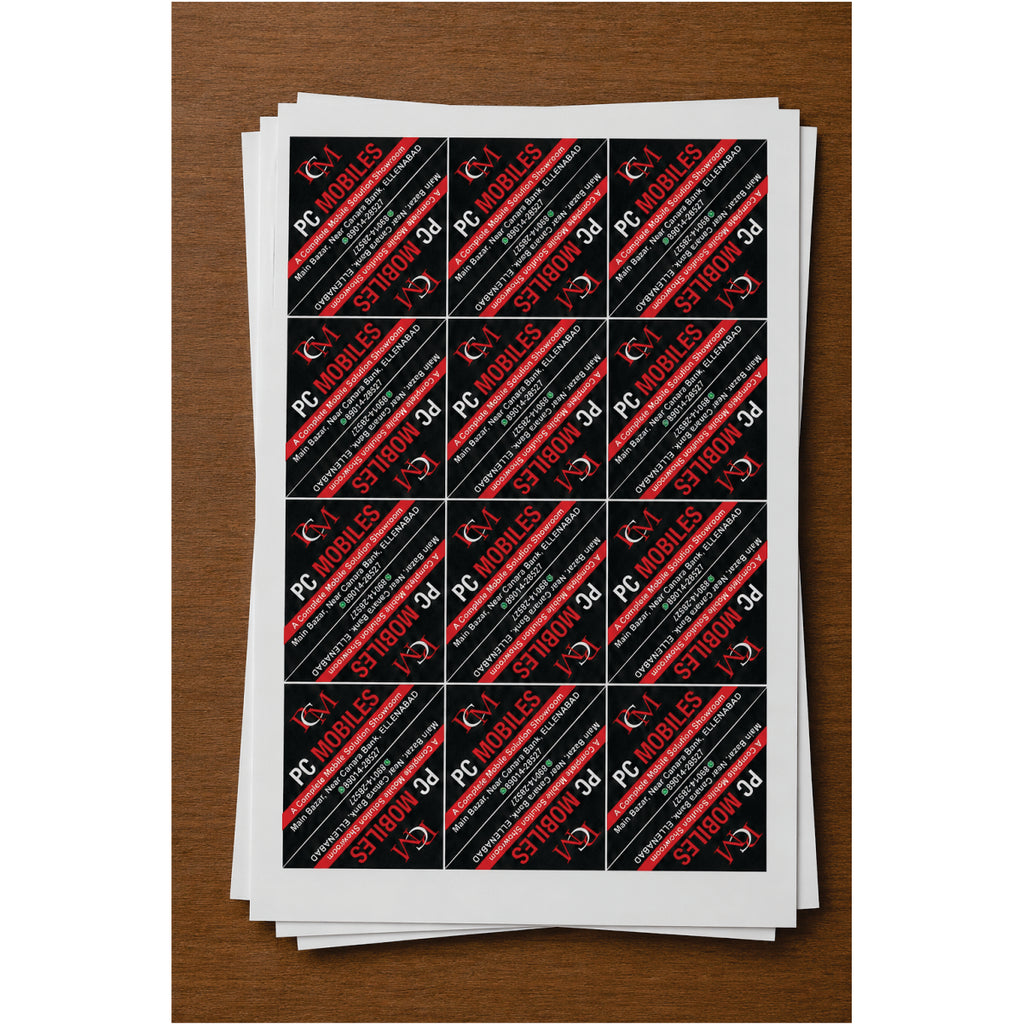 CUSTOM STICKER MO 09| 100 SHEETS