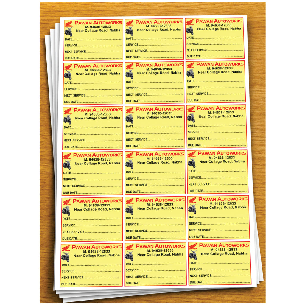 CUSTOM STICKER AU 09| 100 SHEETS