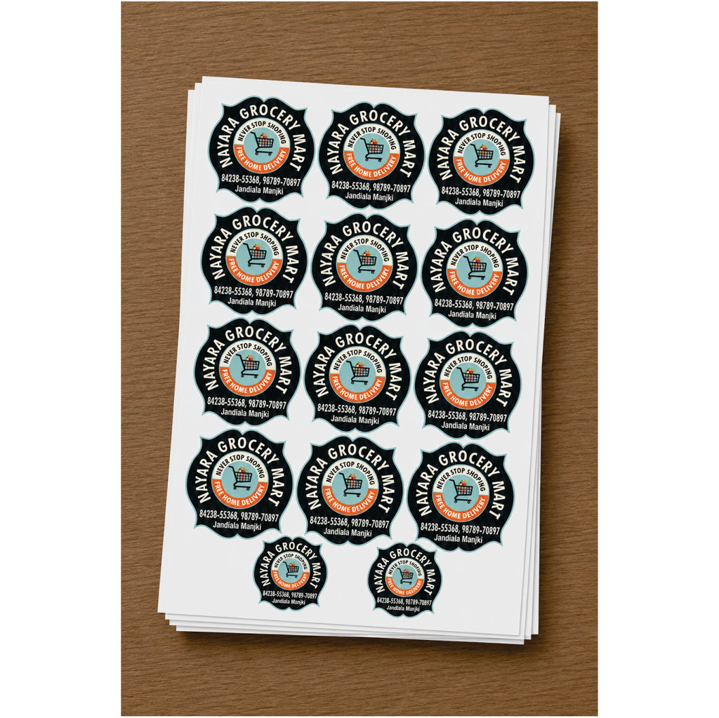 CUSTOM STICKER GR 09| 100 SHEETS