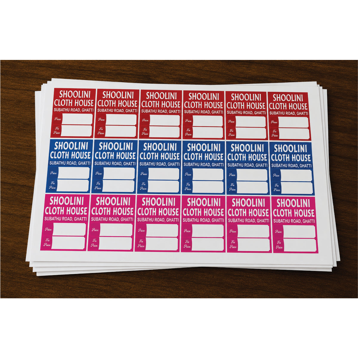 CUSTOM STICKER CL 09| 100 SHEETS