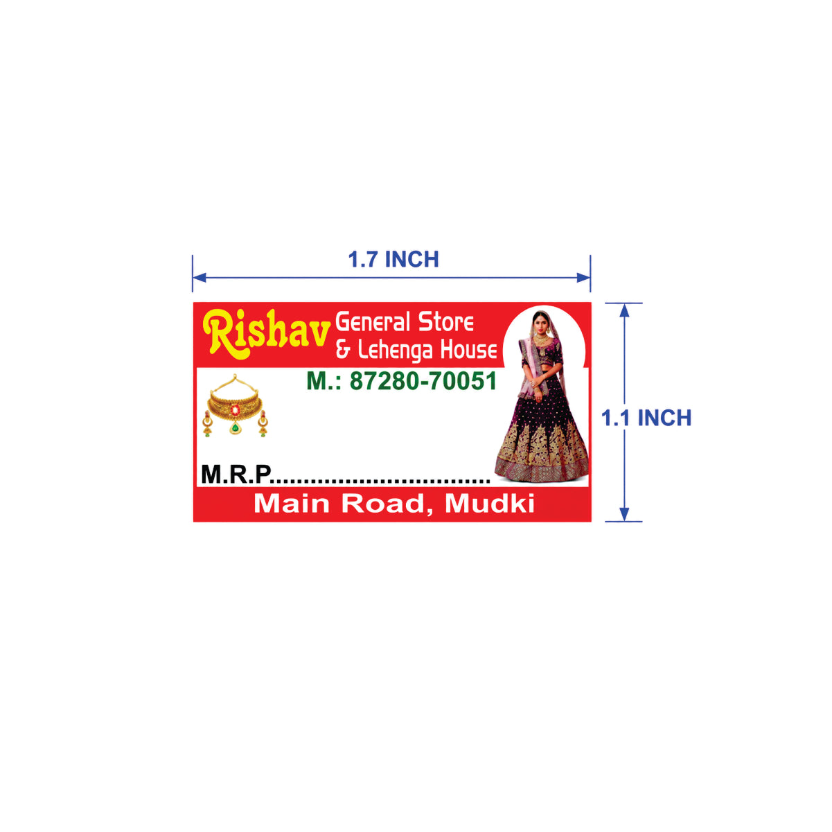 CUSTOM STICKER GE 10 | 100 SHEETS