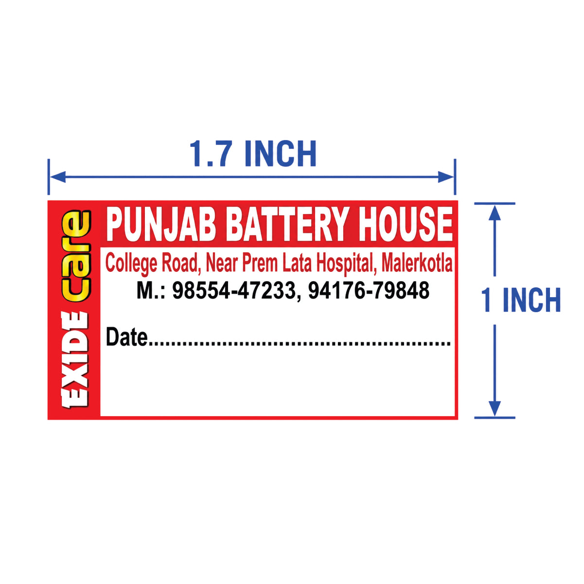 CUSTOM STICKER RE 11| 100 SHEETS
