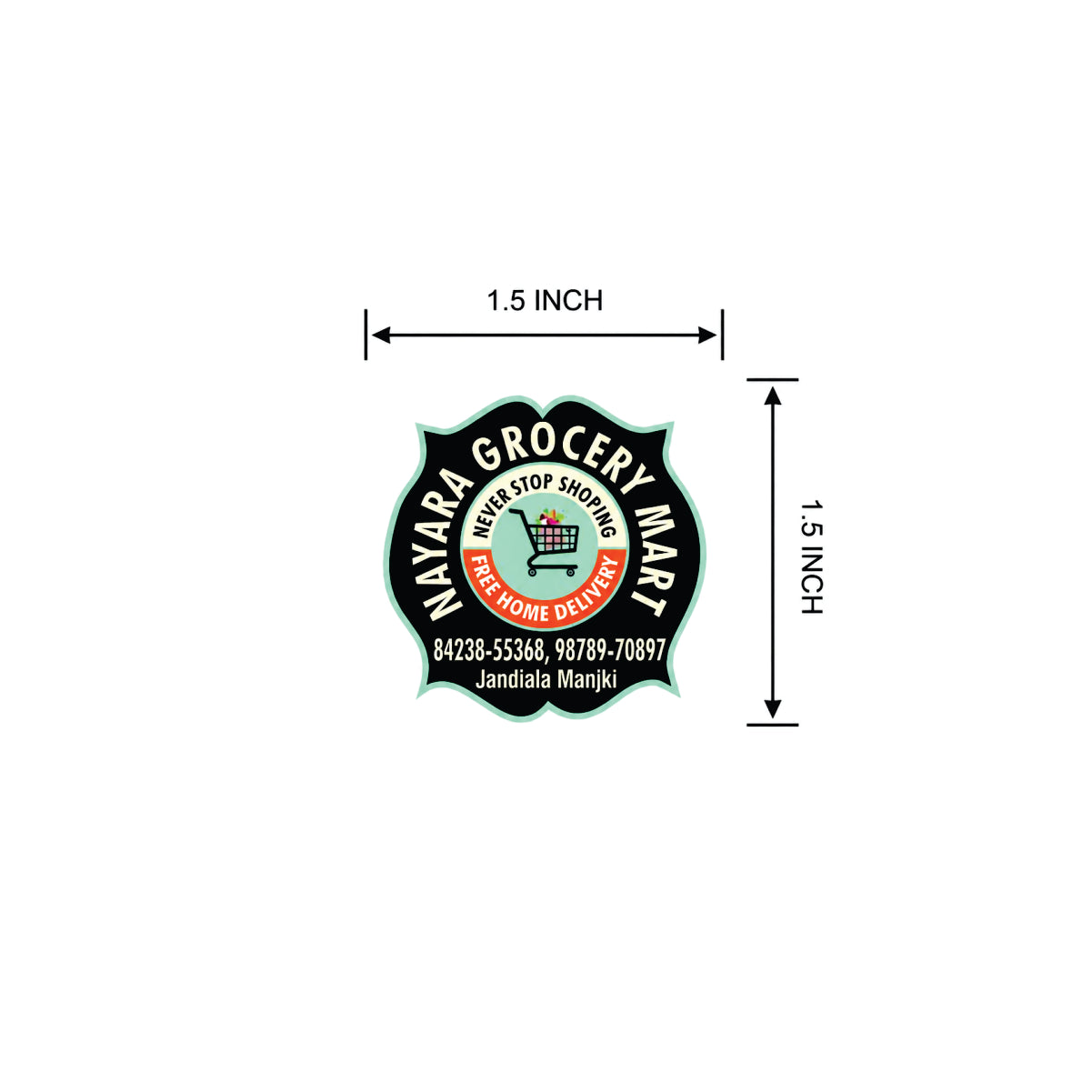 CUSTOM STICKER GR 12| 100 SHEETS