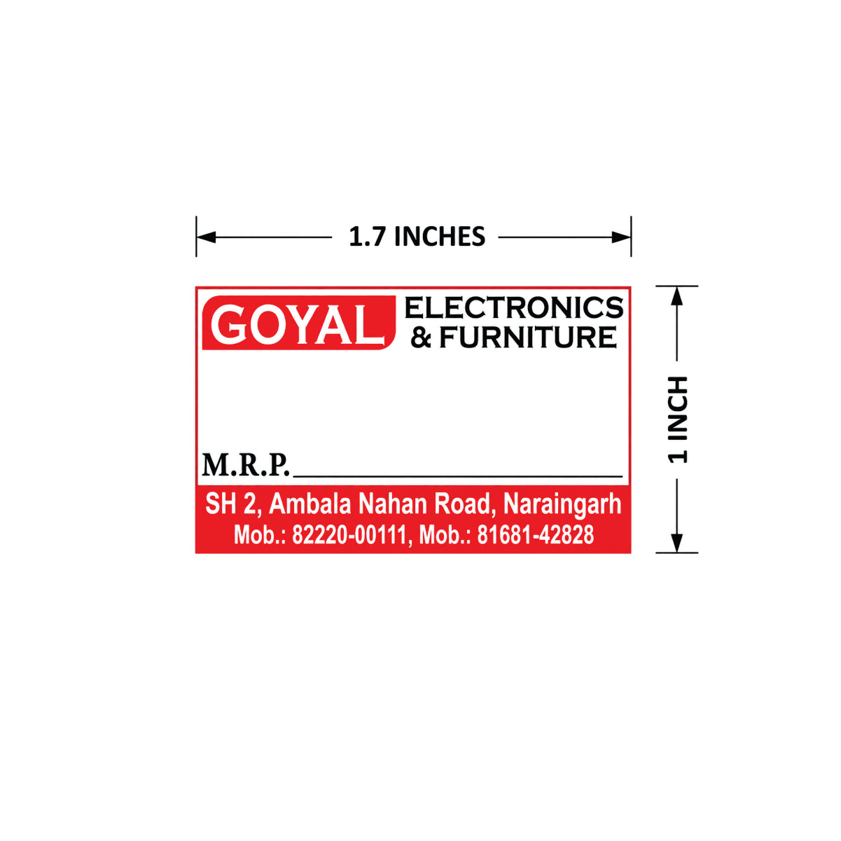 CUSTOM STICKER EL 14| 100 SHEETS