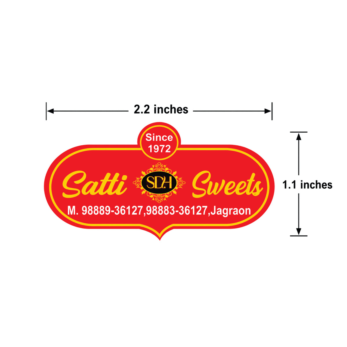 CUSTOM STICKER SW 15 | 100 SHEETS