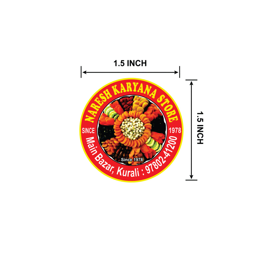 CUSTOM STICKER GR 15| 100 SHEETS