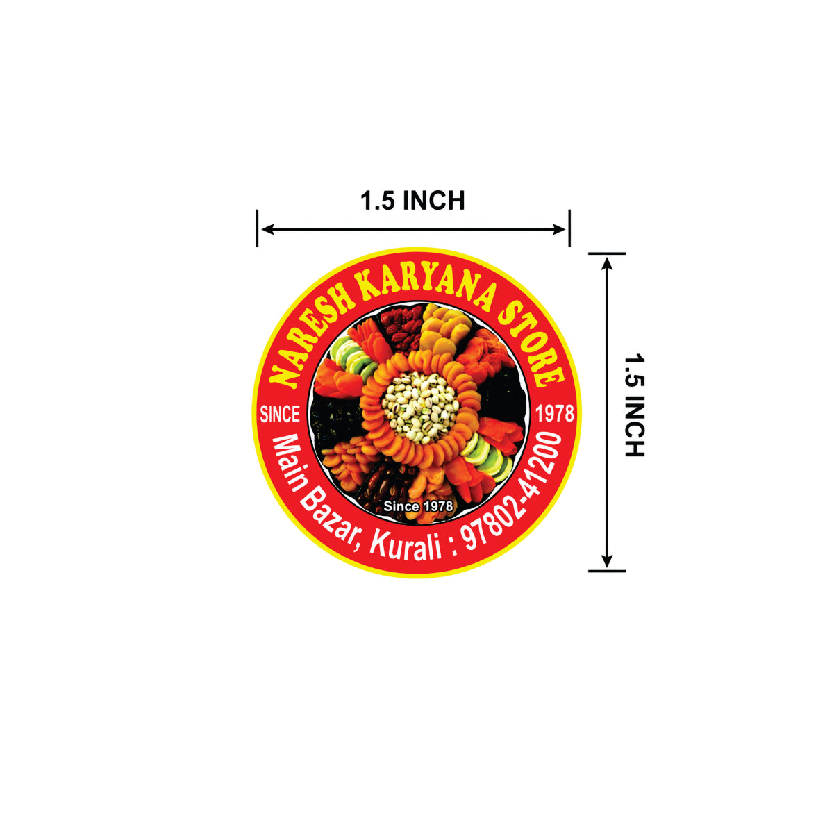 CUSTOM STICKER GR 15| 100 SHEETS
