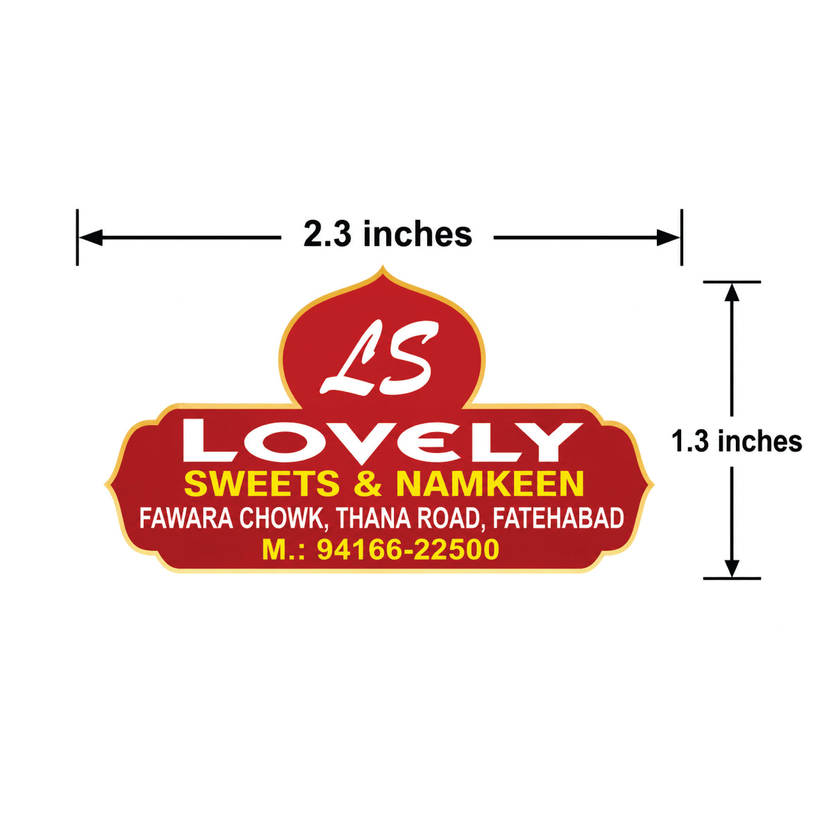 CUSTOM STICKER SW 16 | 100 SHEETS