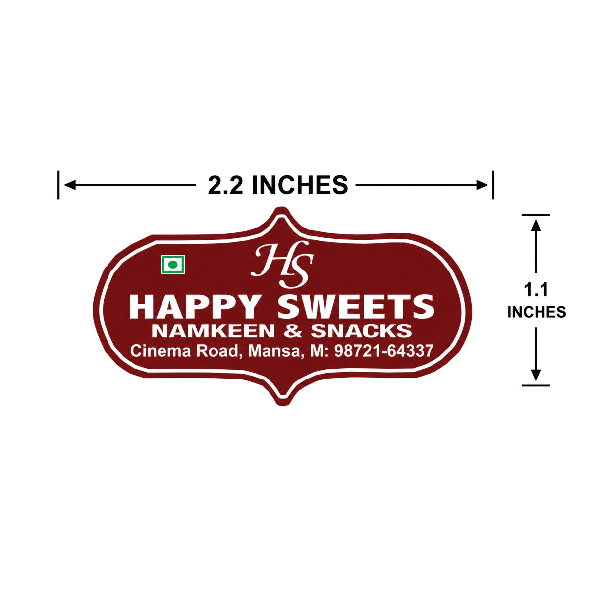 CUSTOM STICKER SW 17 | 100 SHEETS