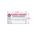 CUSTOM STICKER CR 01| 100 SHEETS