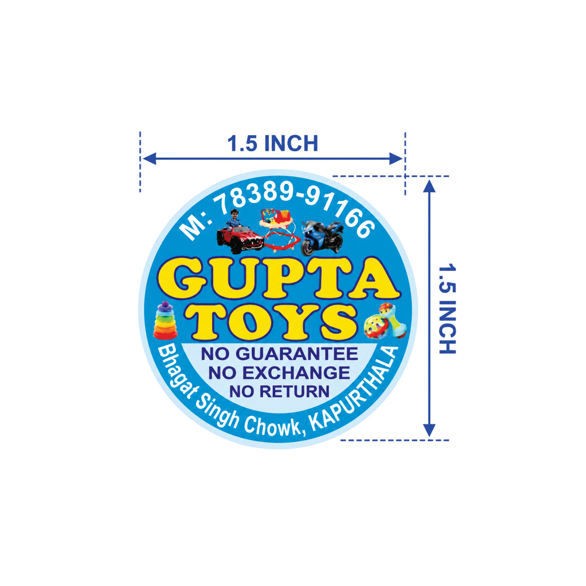 CUSTOM STICKER TO 01| 100 SHEETS