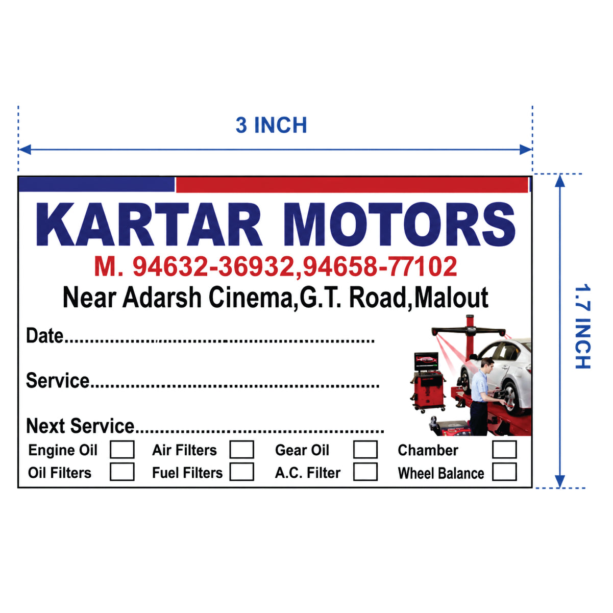CUSTOM STICKER AU 01| 100 SHEETS