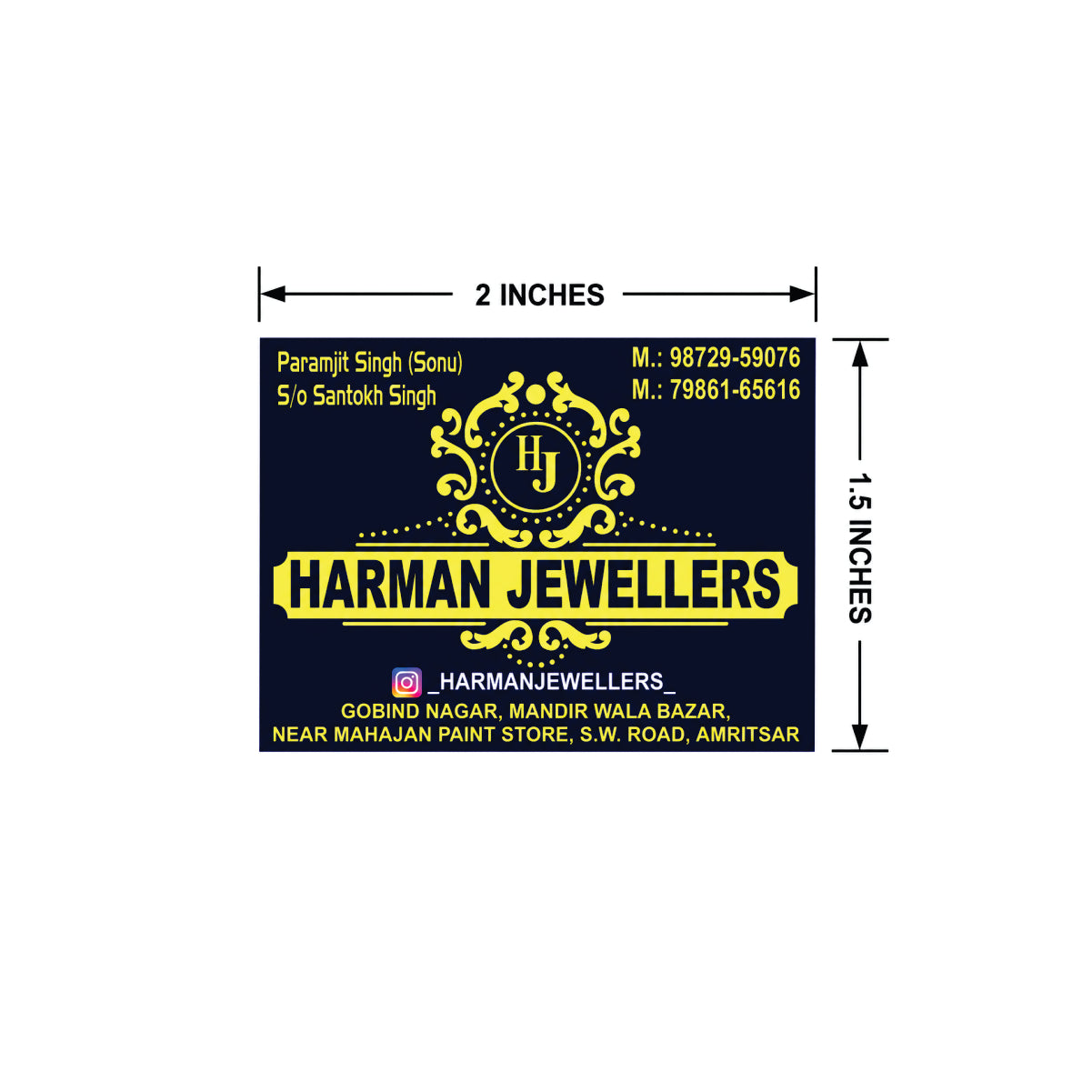 CUSTOM STICKER JE 21 | 100 SHEETS