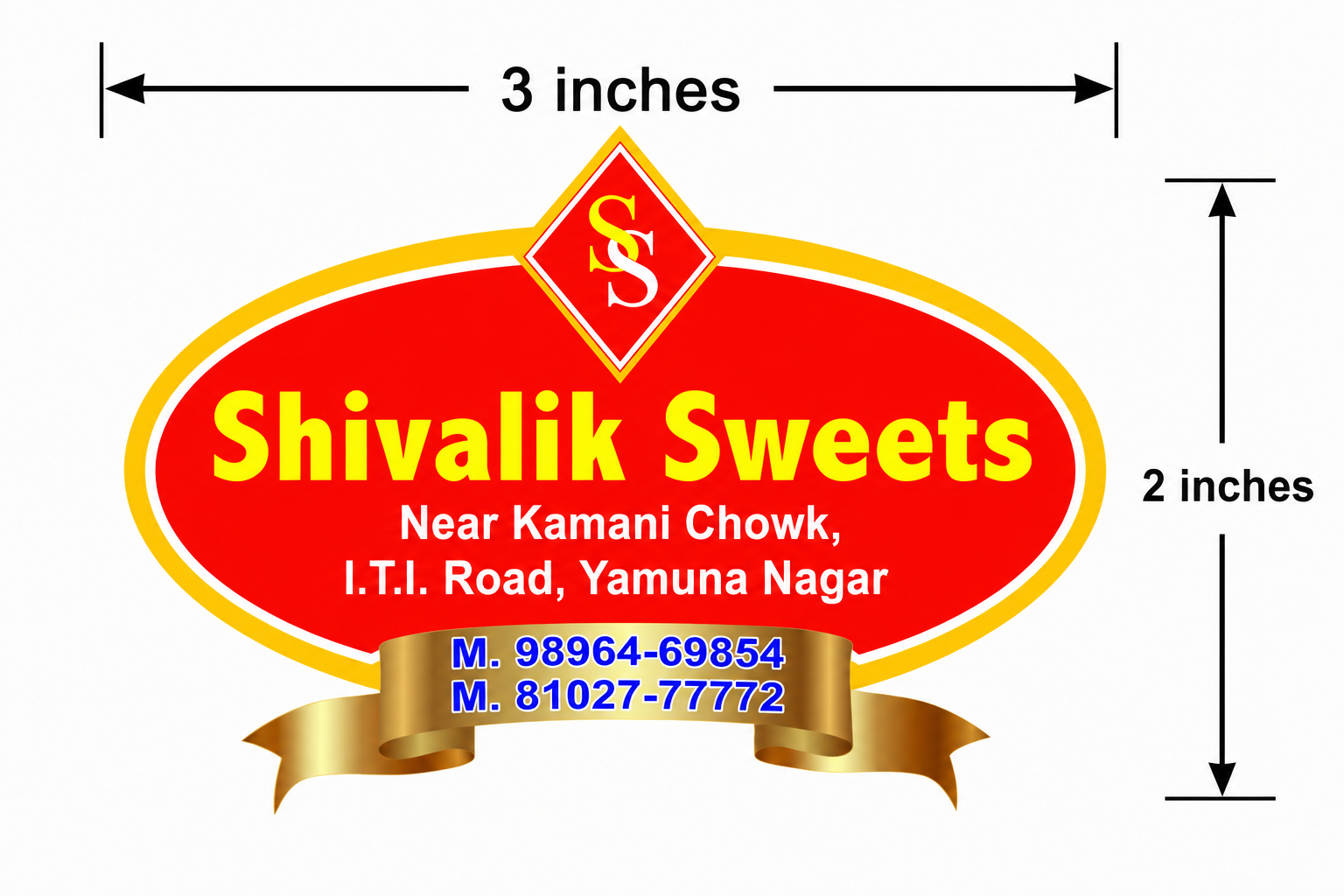 CUSTOM STICKER S 22| 100 SHEETS