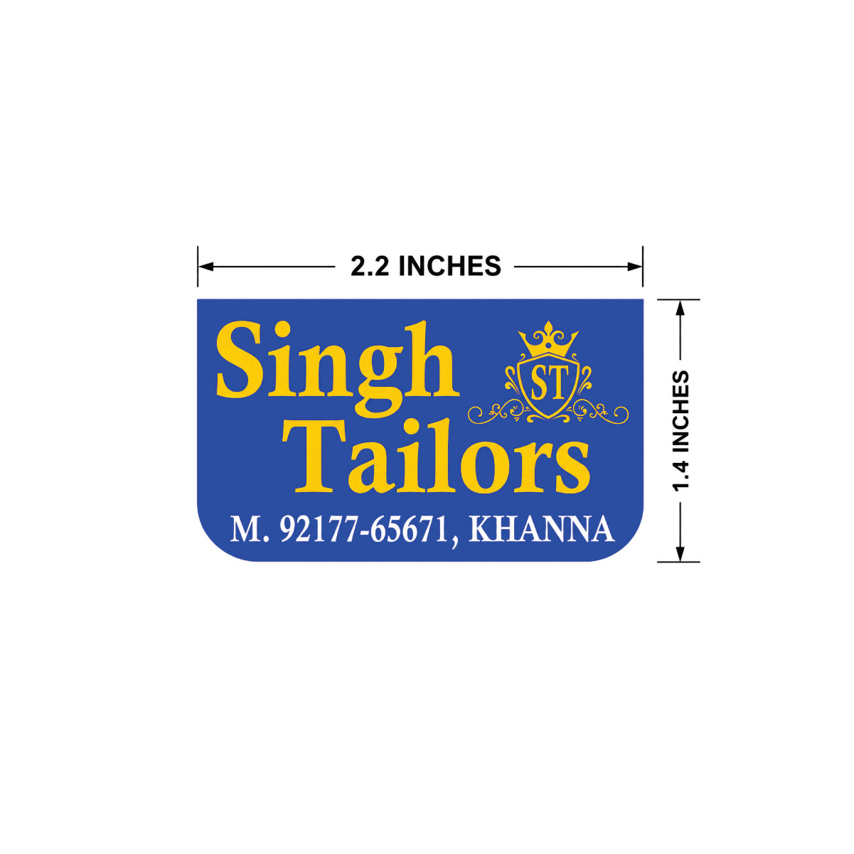 CUSTOM STICKER TA 23| 100 SHEETS