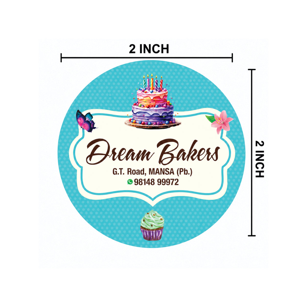 CUSTOM STICKER BK 27 | 100 SHEETS