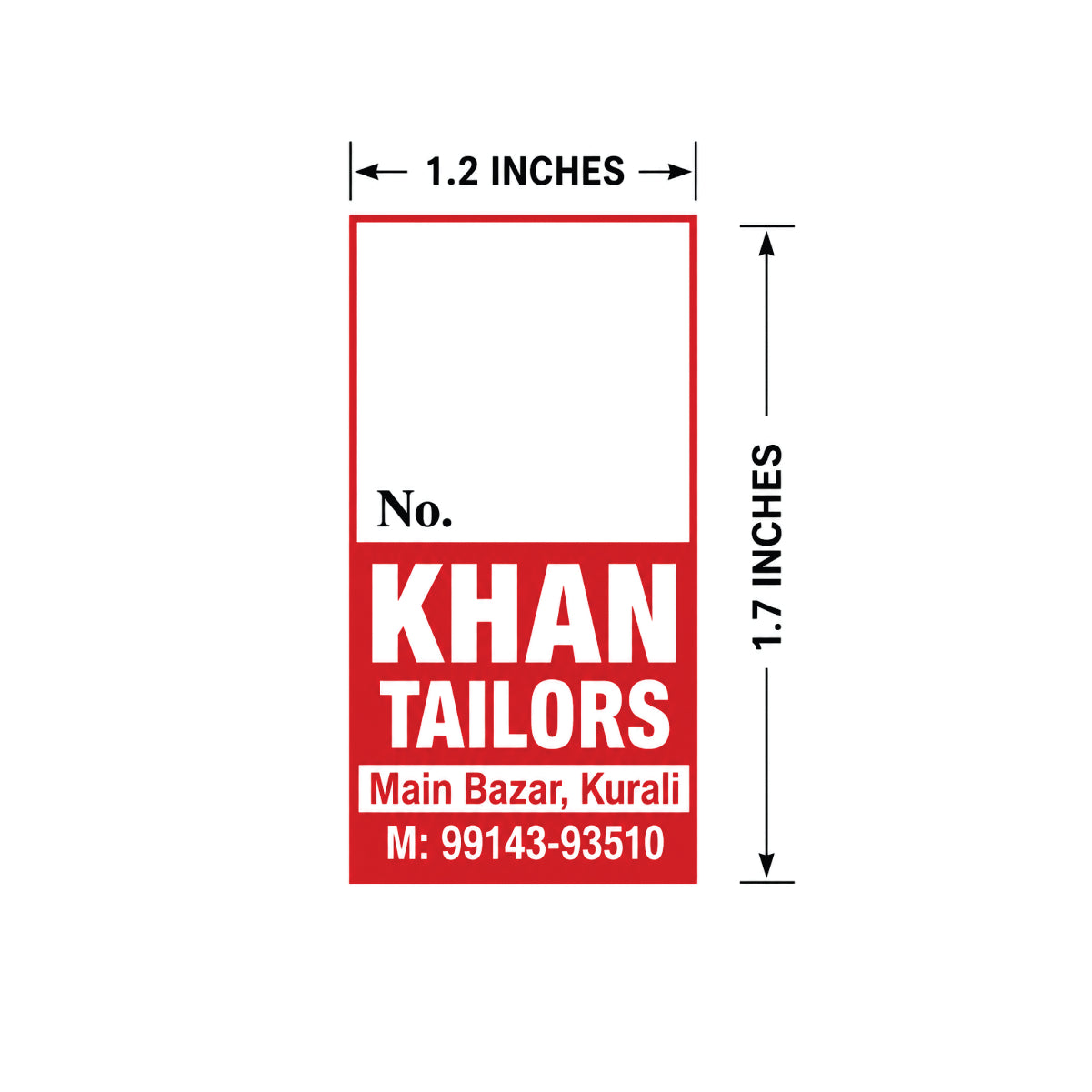 CUSTOM STICKER TA 27| 100 SHEETS