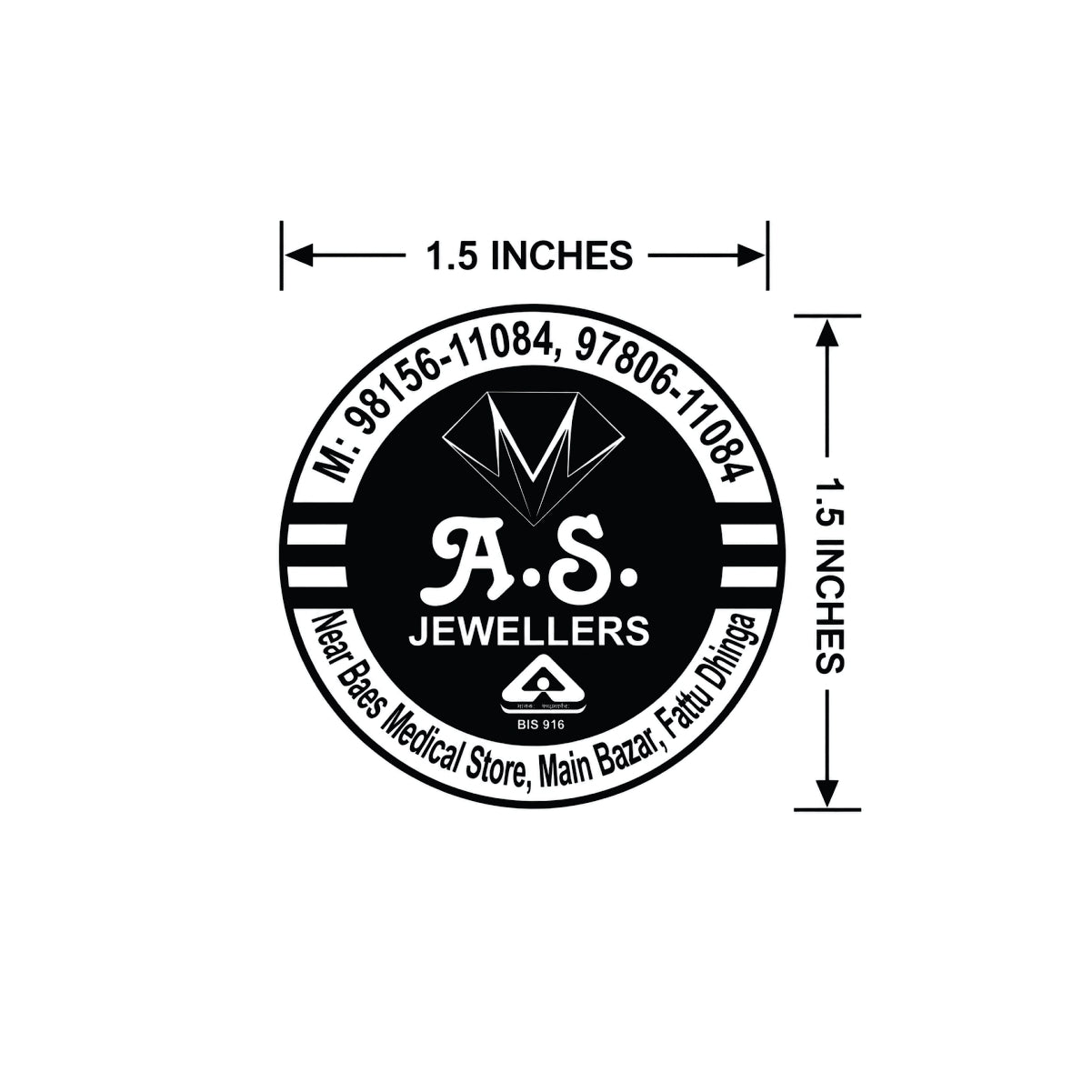 CUSTOM STICKER JE 28 | 100 SHEETS