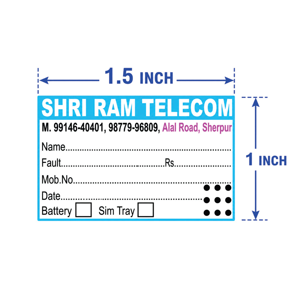 CUSTOM STICKER MO 28| 100 SHEETS