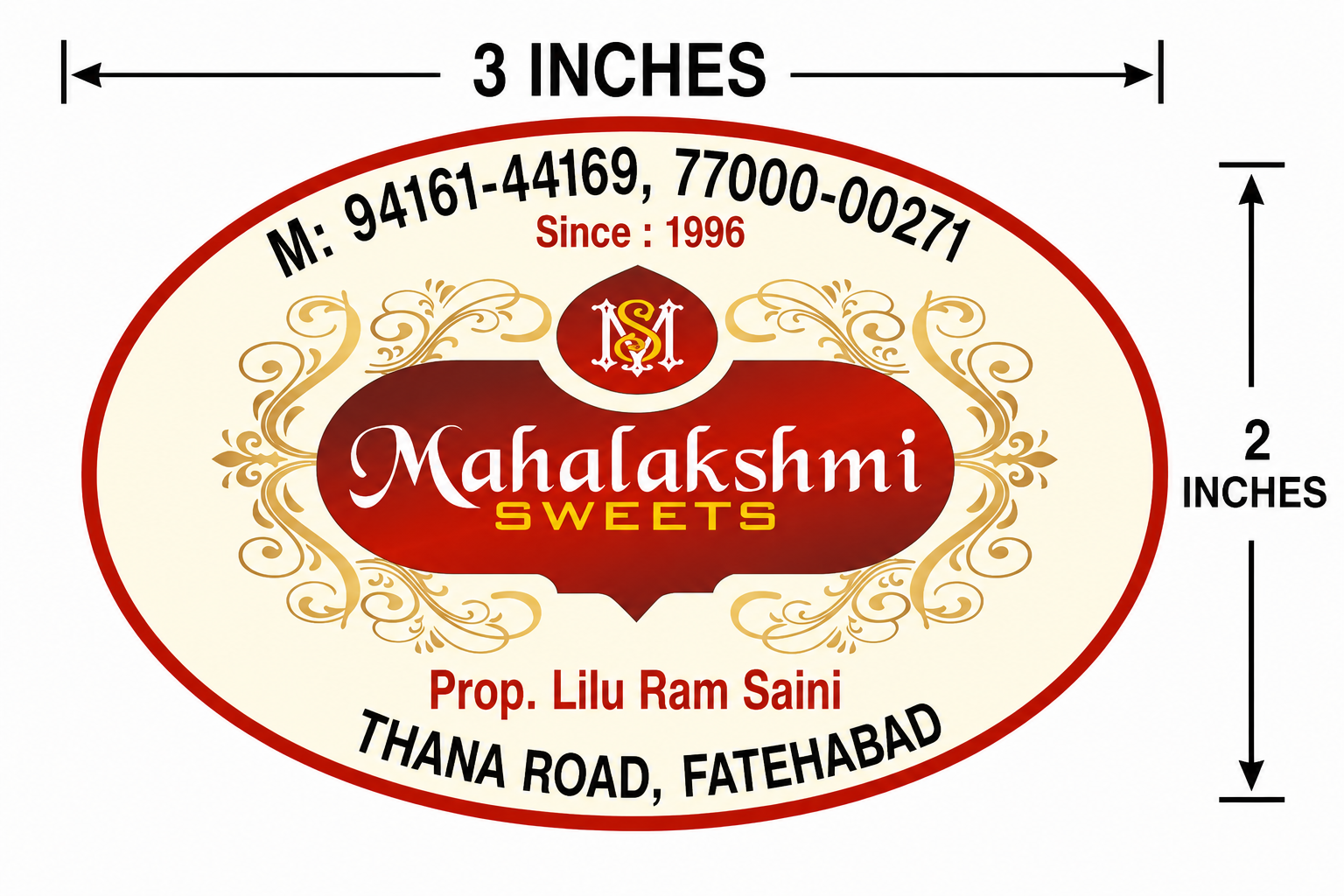 CUSTOM STICKER S 29| 100 SHEETS