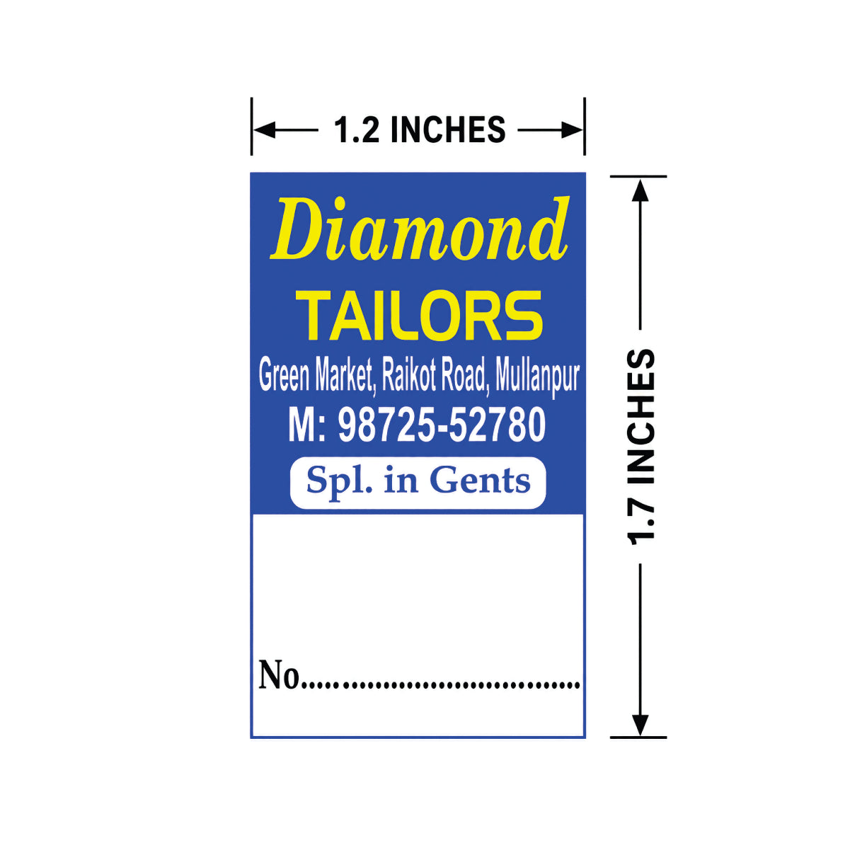 CUSTOM STICKER TA 29| 100 SHEETS