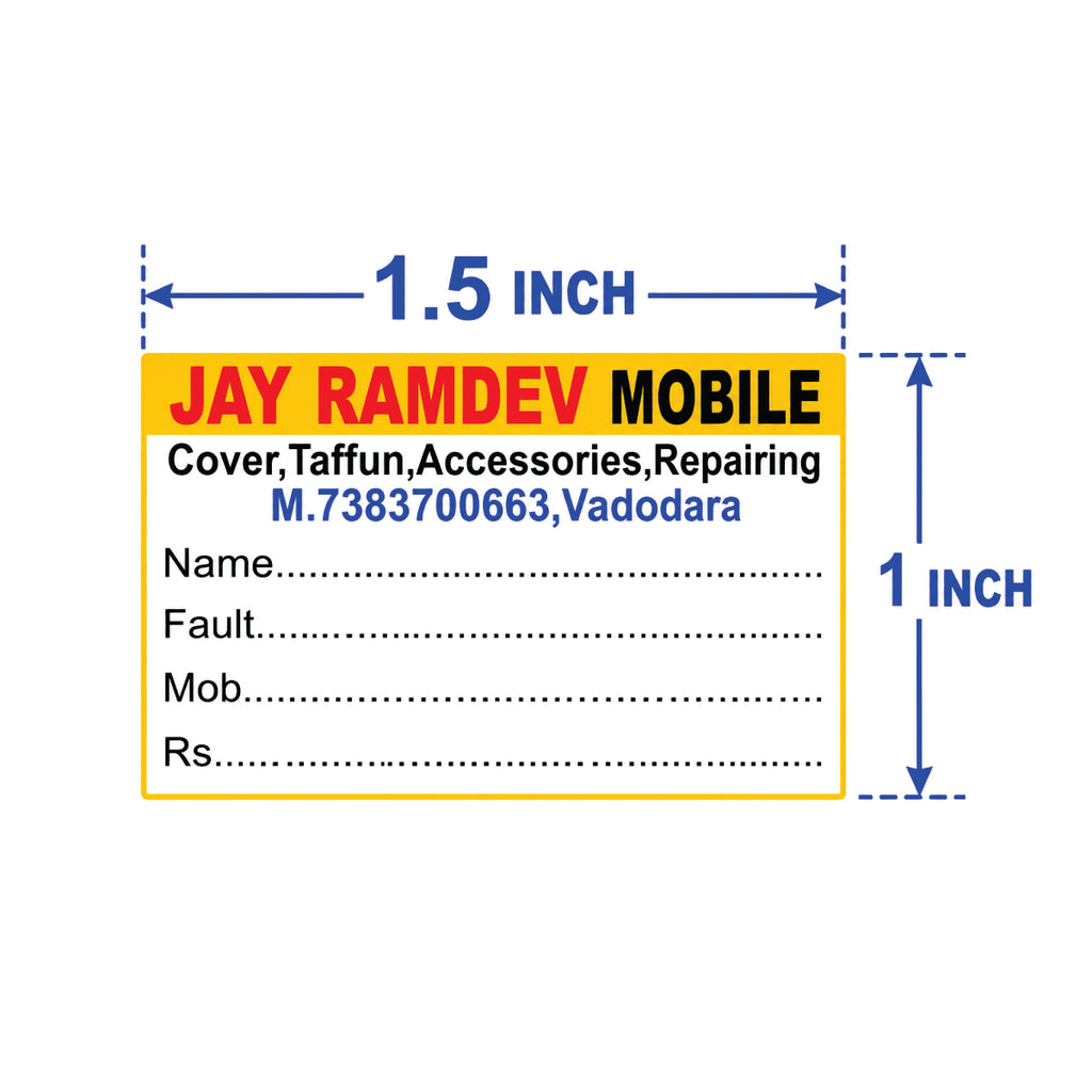 CUSTOM STICKER MO 29| 100 SHEETS