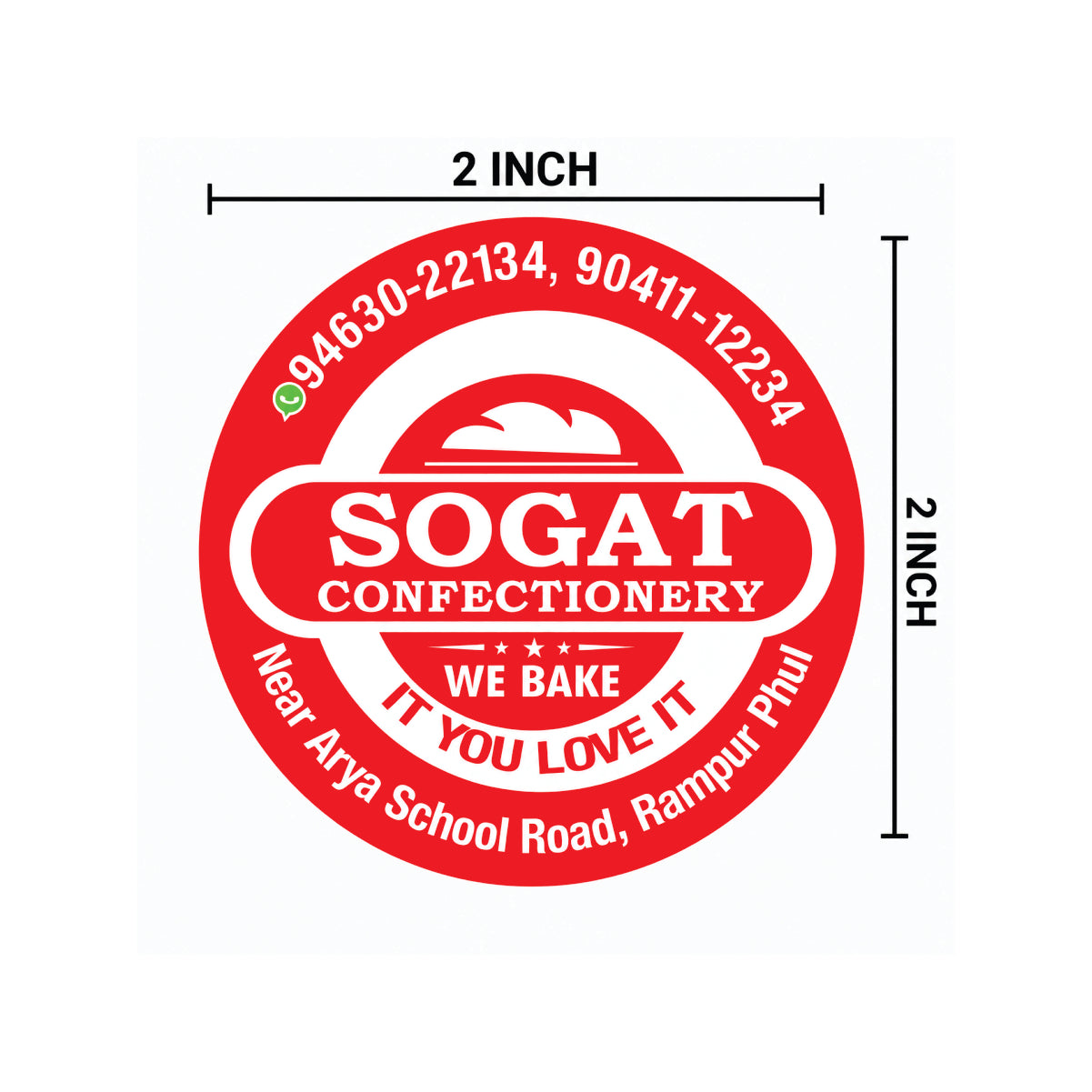 CUSTOM STICKER BK 30 | 100 SHEETS
