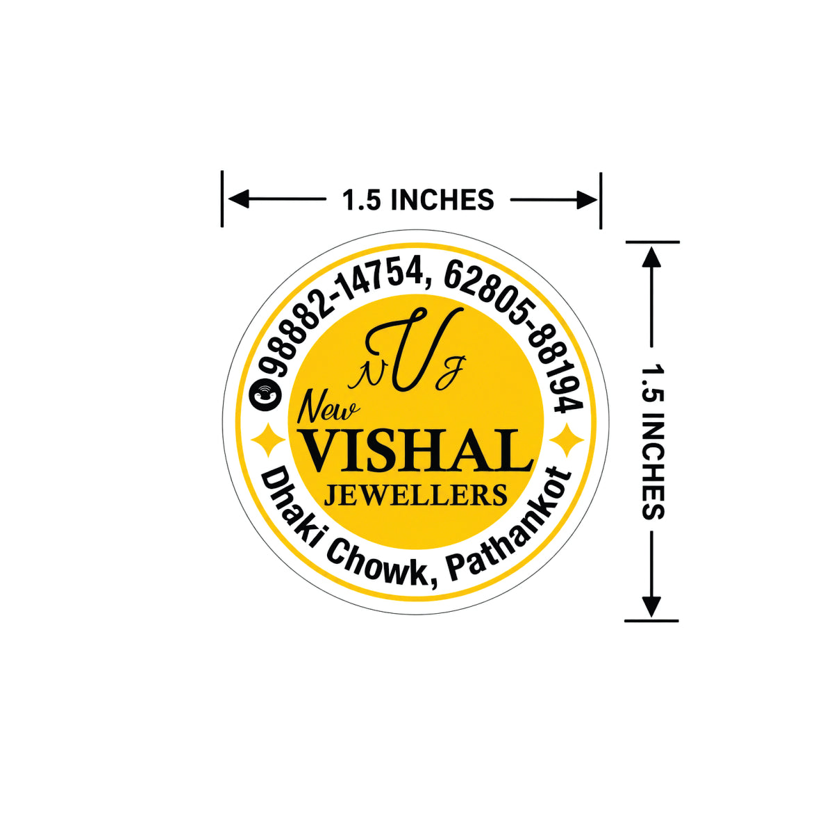 CUSTOM STICKER JE 30 | 100 SHEETS