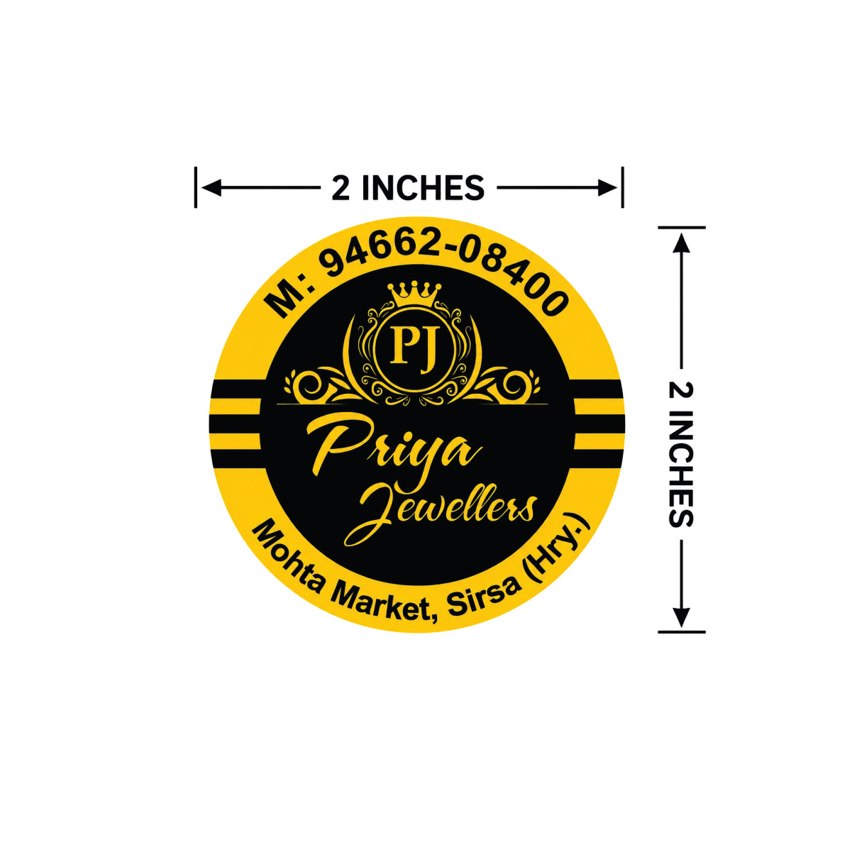 CUSTOM STICKER JE 37 | 100 SHEETS