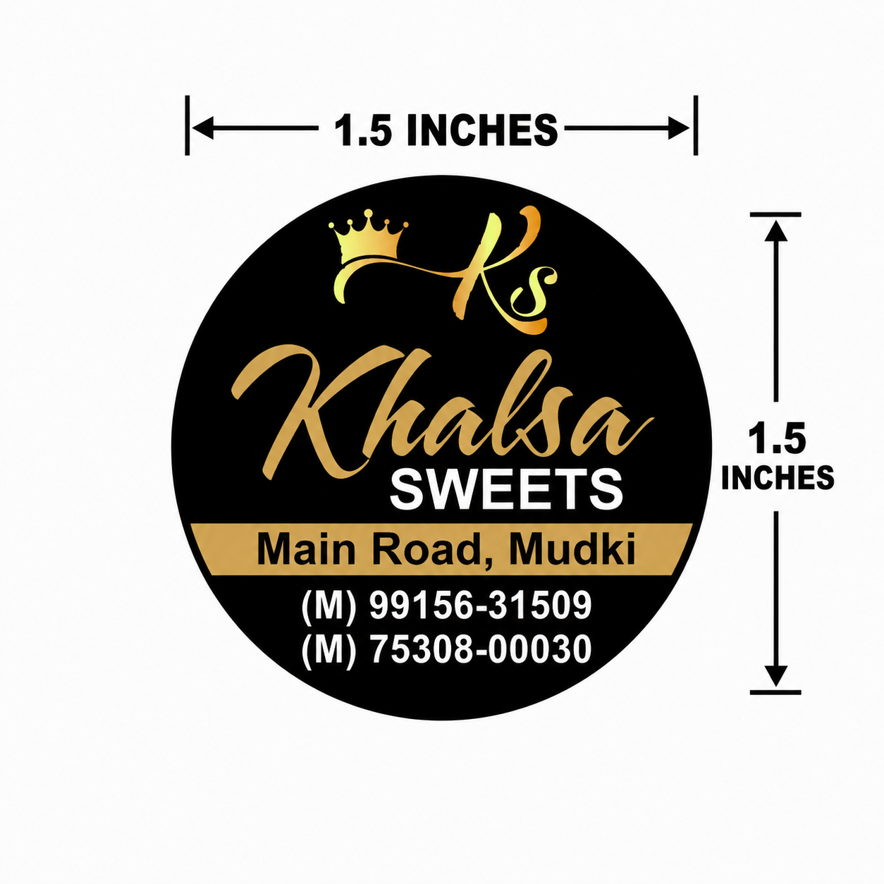 CUSTOM STICKER S 38| 100 SHEETS