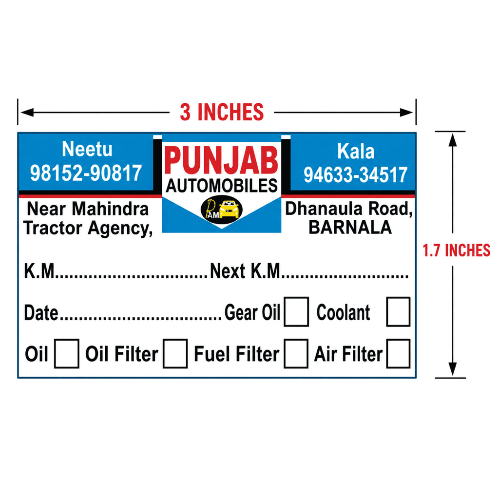 CUSTOM STICKER CR 03| 100 SHEETS