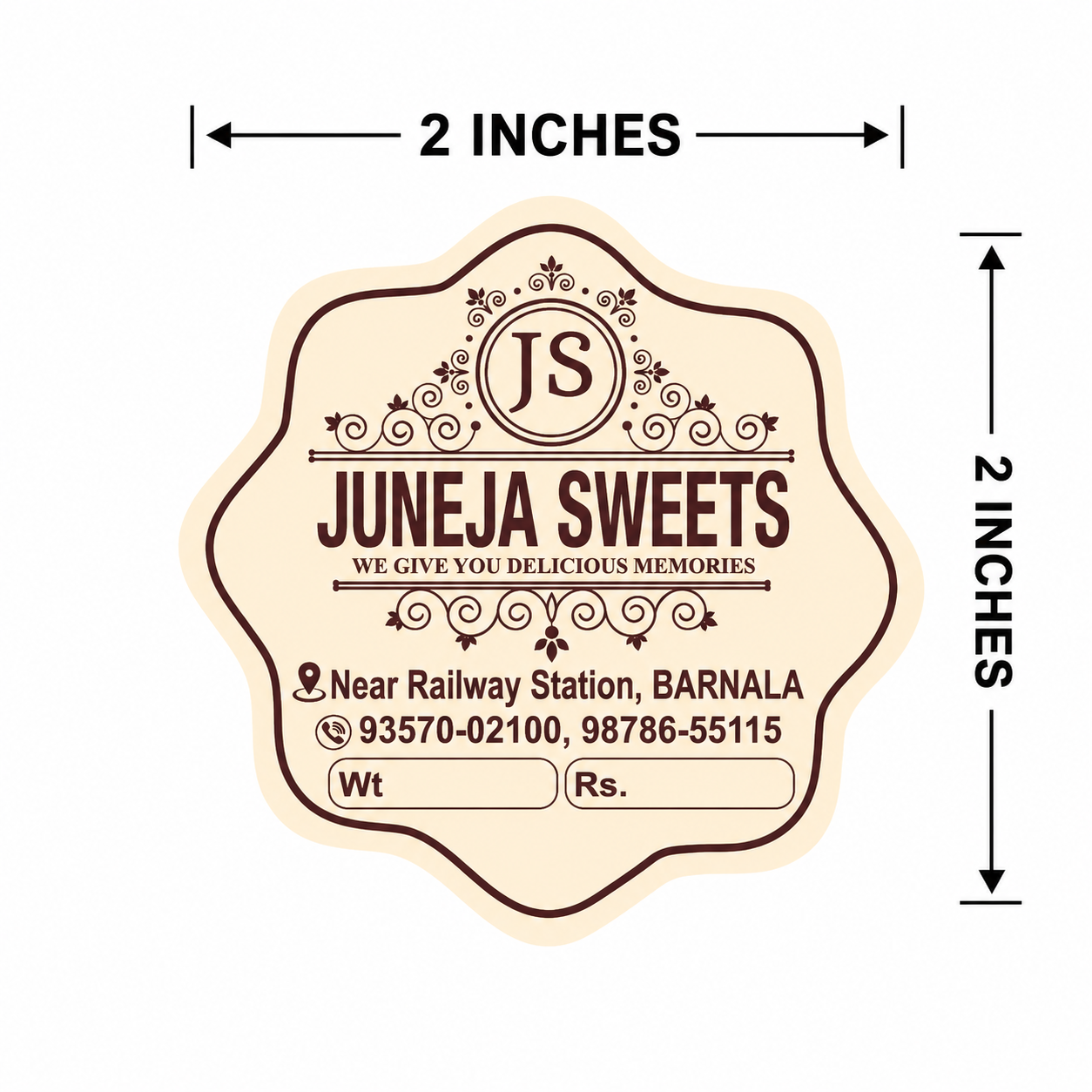 CUSTOM STICKER S 47| 100 SHEETS