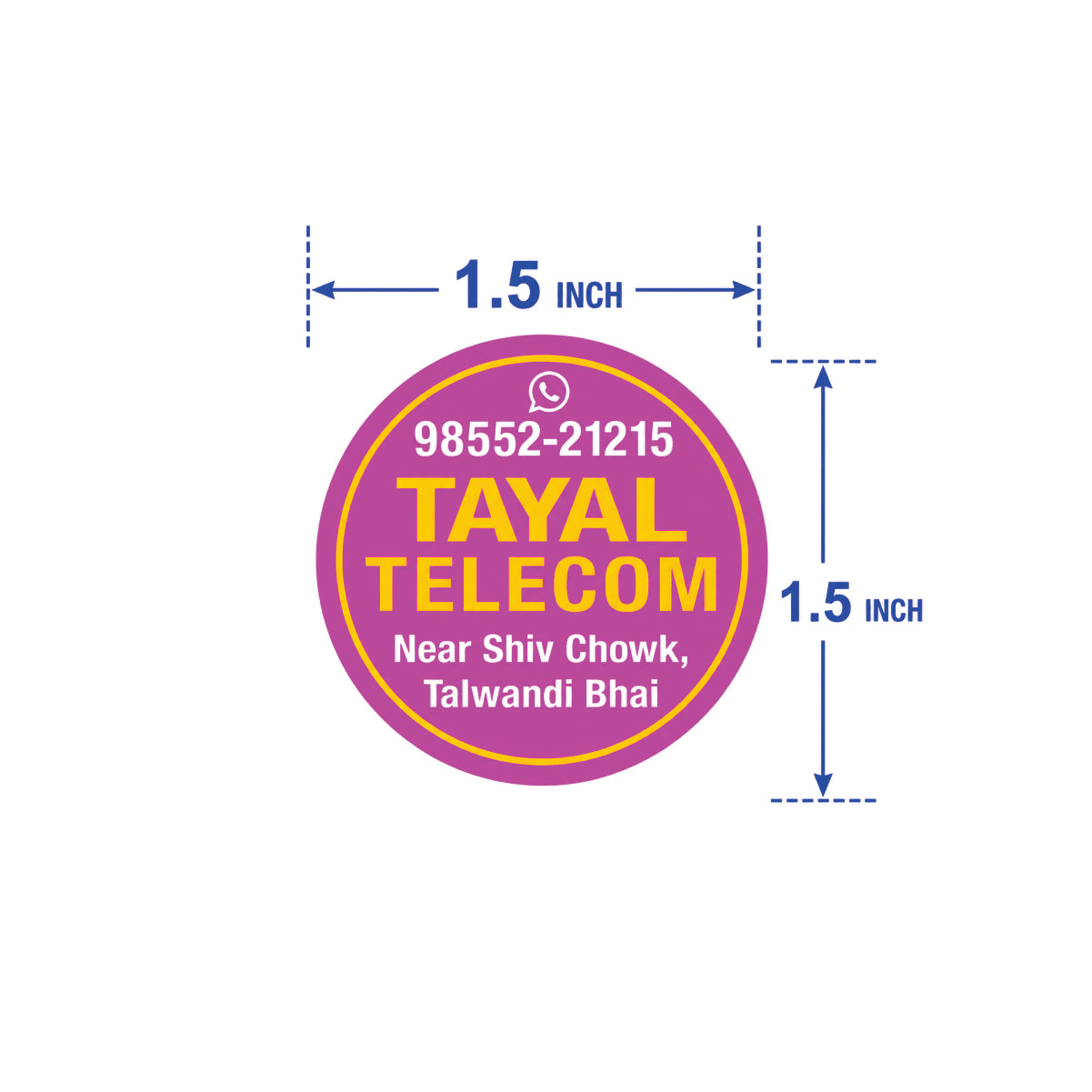 CUSTOM STICKER MO 50| 100 SHEETS