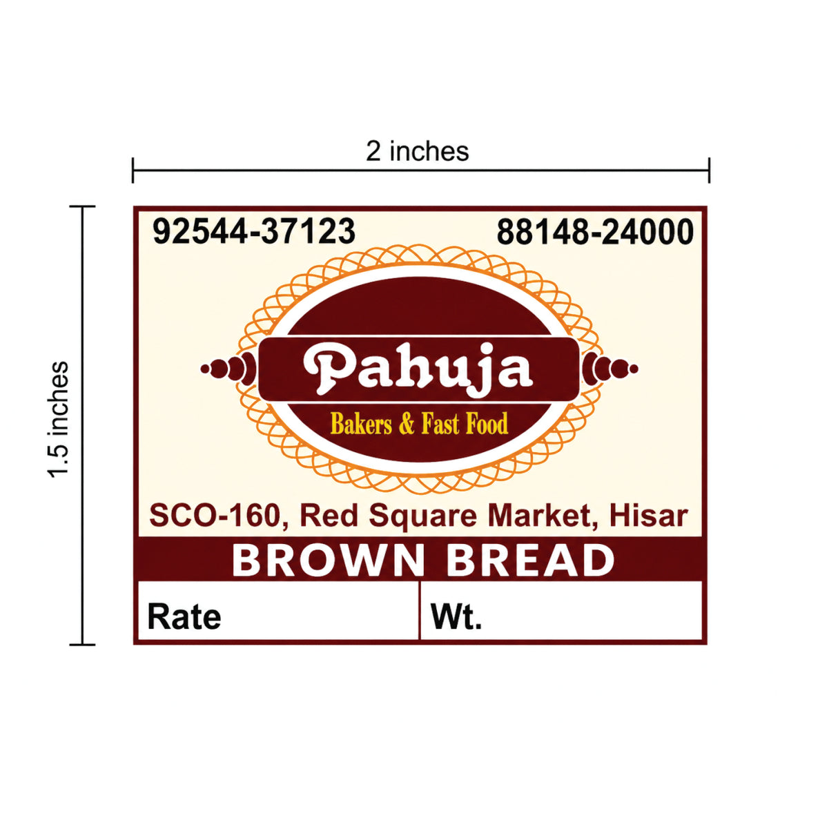 CUSTOM STICKER BK 51| 100 SHEETS