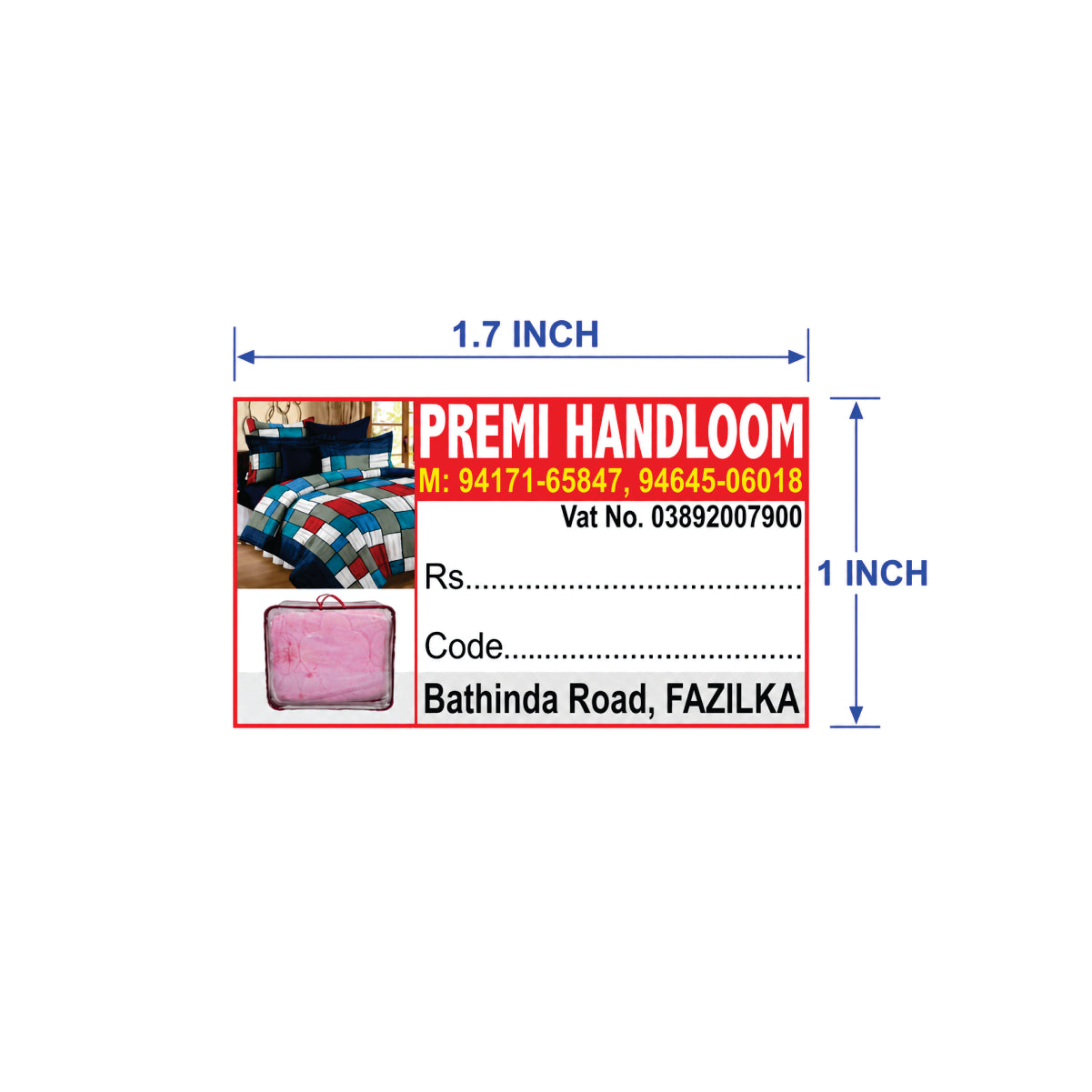 CUSTOM STICKER HA 05| 100 SHEETS
