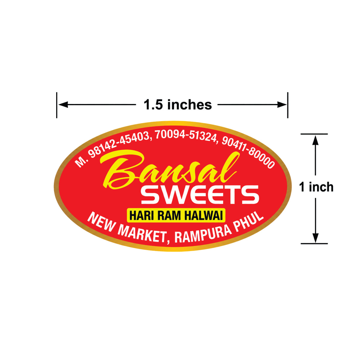 CUSTOM STICKER SW 05 | 100 SHEETS