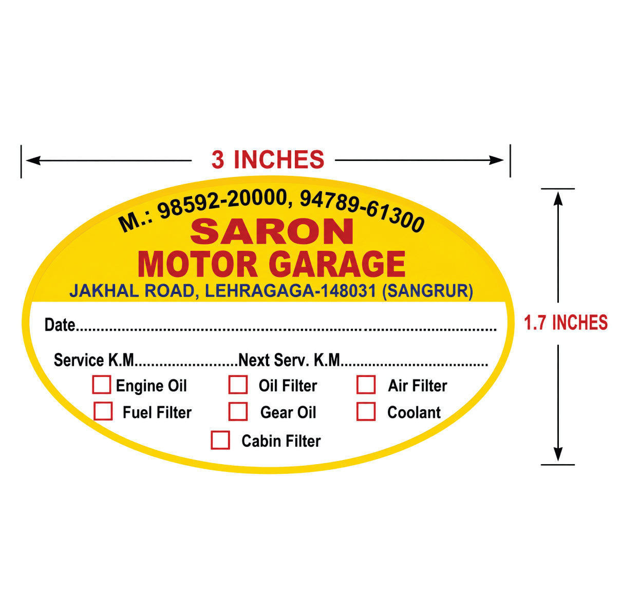 CUSTOM STICKER CR 06| 100 SHEETS