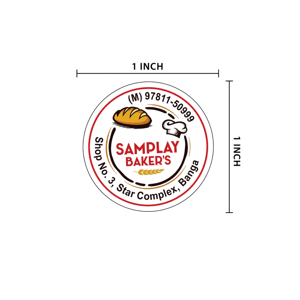 CUSTOM STICKER BK 007 | 100 SHEETS