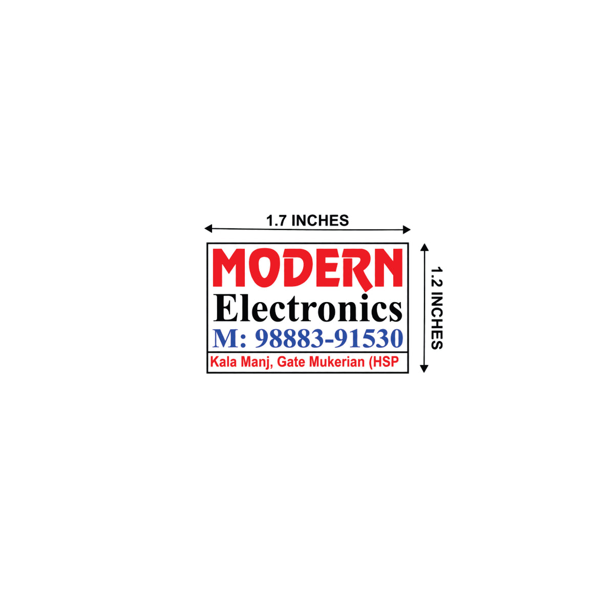CUSTOM STICKER EL 07| 100 SHEETS