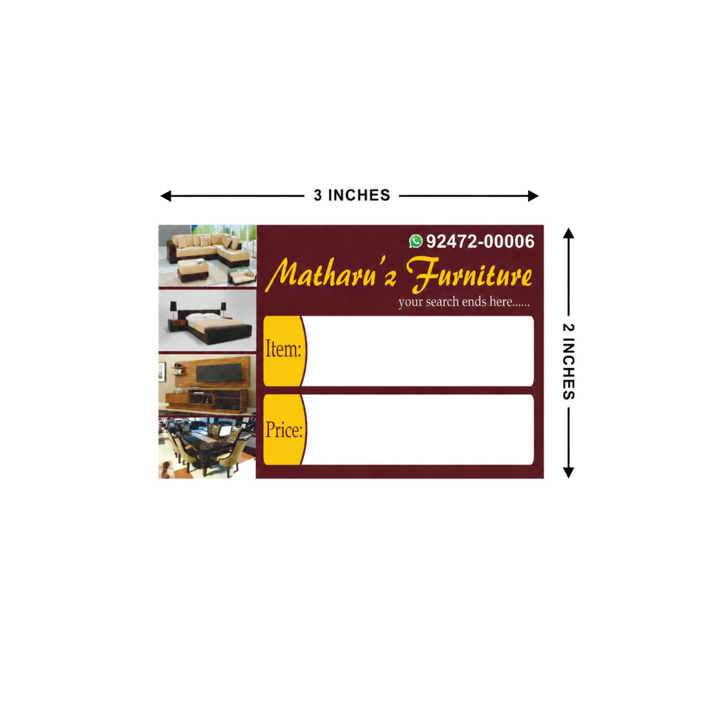 CUSTOM STICKER FUR 07| 100 SHEETS