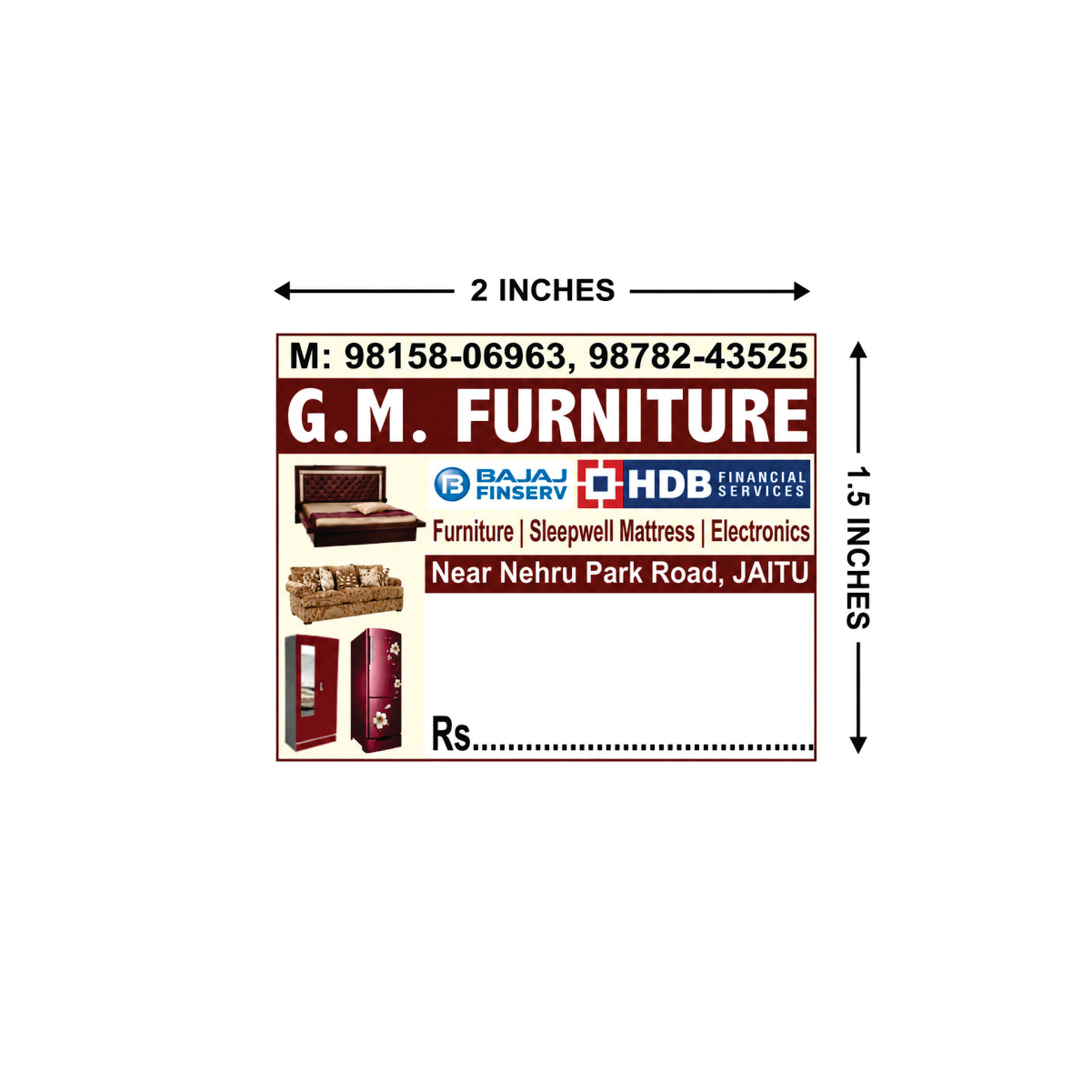 CUSTOM STICKER FUR 09| 100 SHEETS