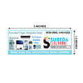 CUSTOM STICKER EL 09| 100 SHEETS