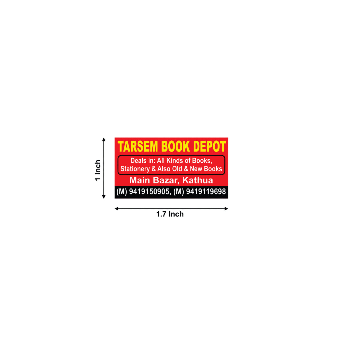 CUSTOM STICKER Bo 09| 100 SHEETS