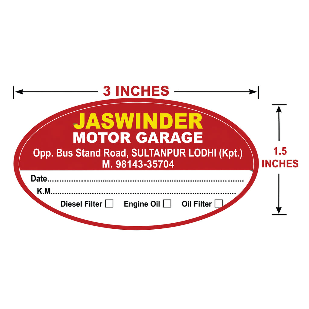 CUSTOM STICKER CR 09| 100 SHEETS