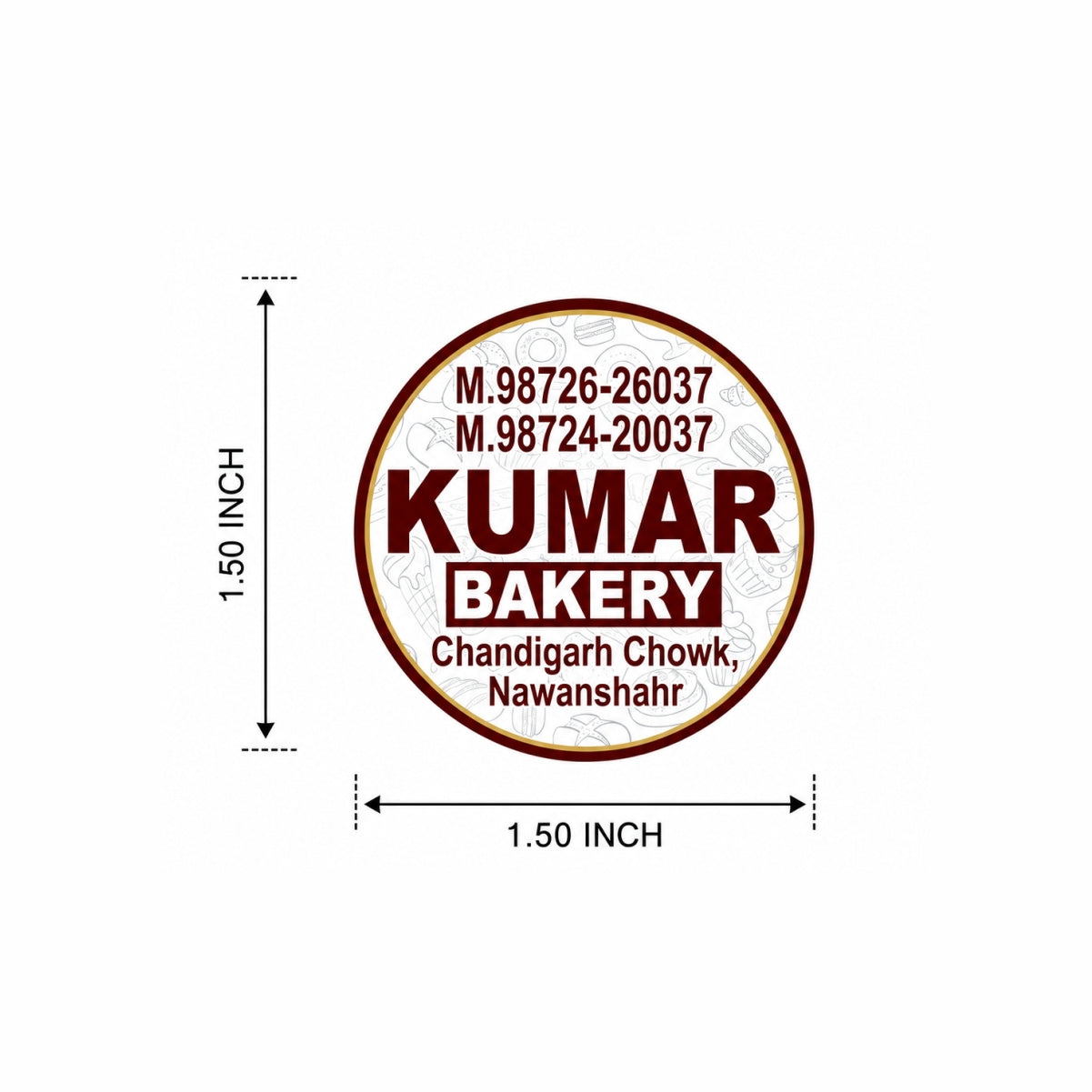 CUSTOM STICKER BK 018 | 100 SHEETS