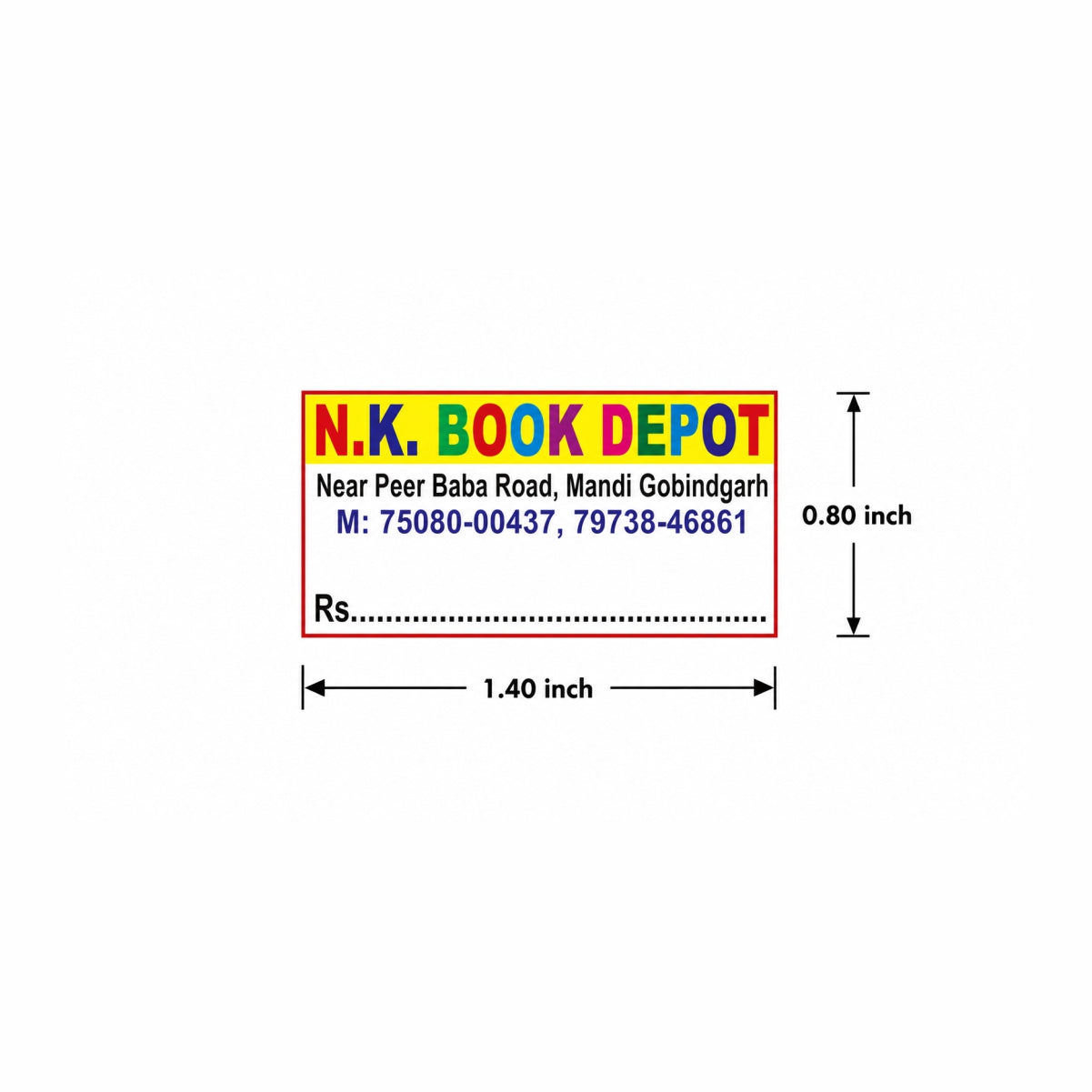 CUSTOM STICKER Bo 30| 100 SHEETS