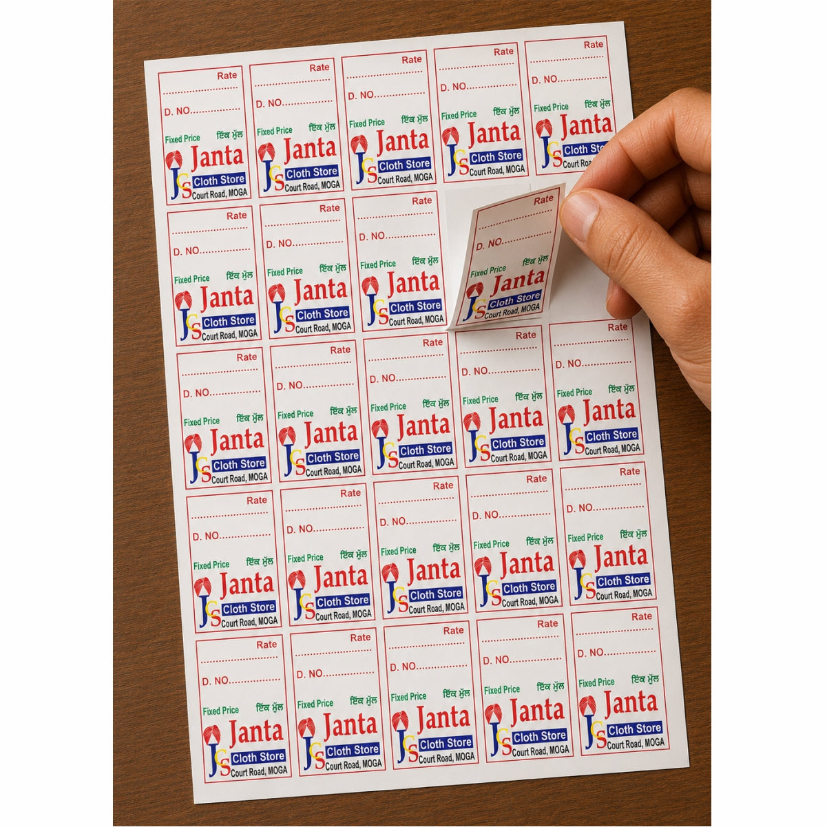 CUSTOM STICKER CL 13| 100 SHEETS