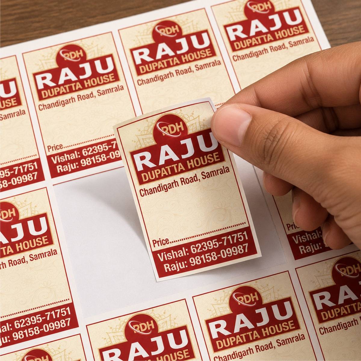 CUSTOM STICKER CL 19| 100 SHEETS